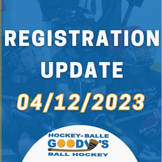 Registration update – april 12, 2023